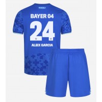 Otroški Nogometni dresi Bayer Leverkusen Aleix Garcia #24 Tretji 2025-26 Kratek Rokav (+ Kratke hlače)